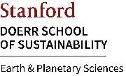 Stanford University, Doerr School of Sustainability, Department of Earth and Planetary Sciences Logo